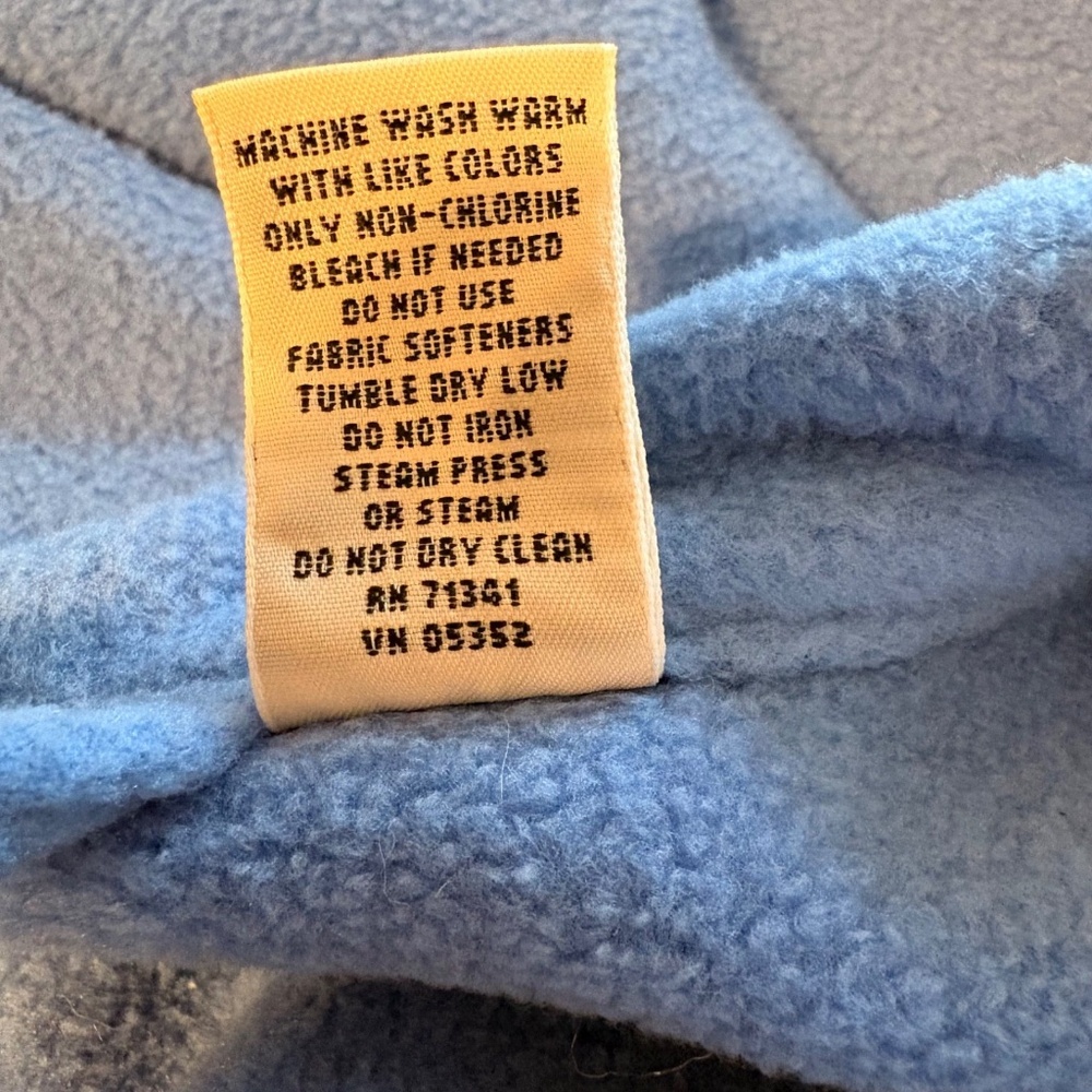 LL Bean Women's Winter Fleece Belted Wrap Robe Long Housecoat Blue 3XL - Picture 6 of 9